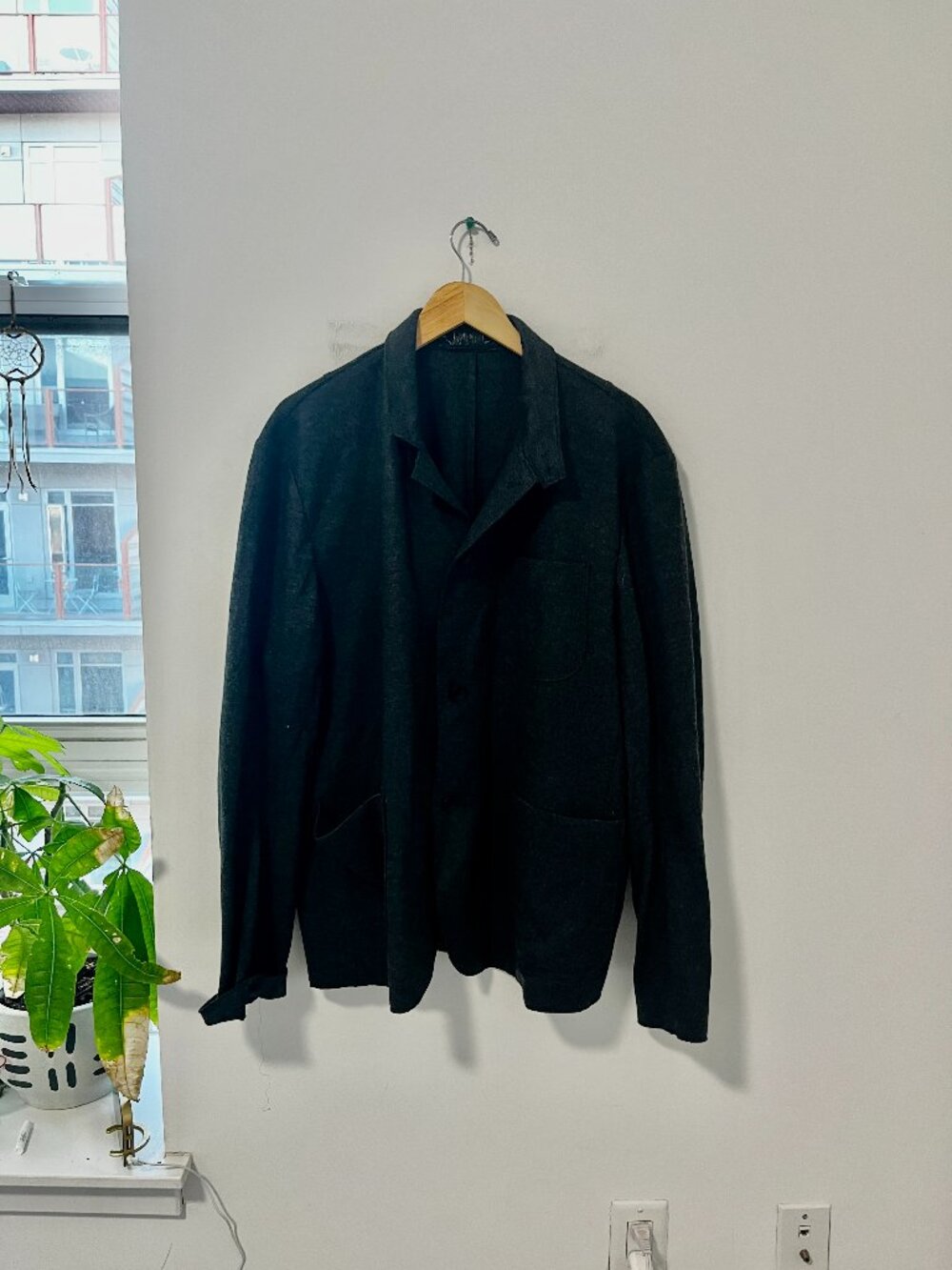 Rag & Bone Men's Dark Gray Wool Jacket Size XXL